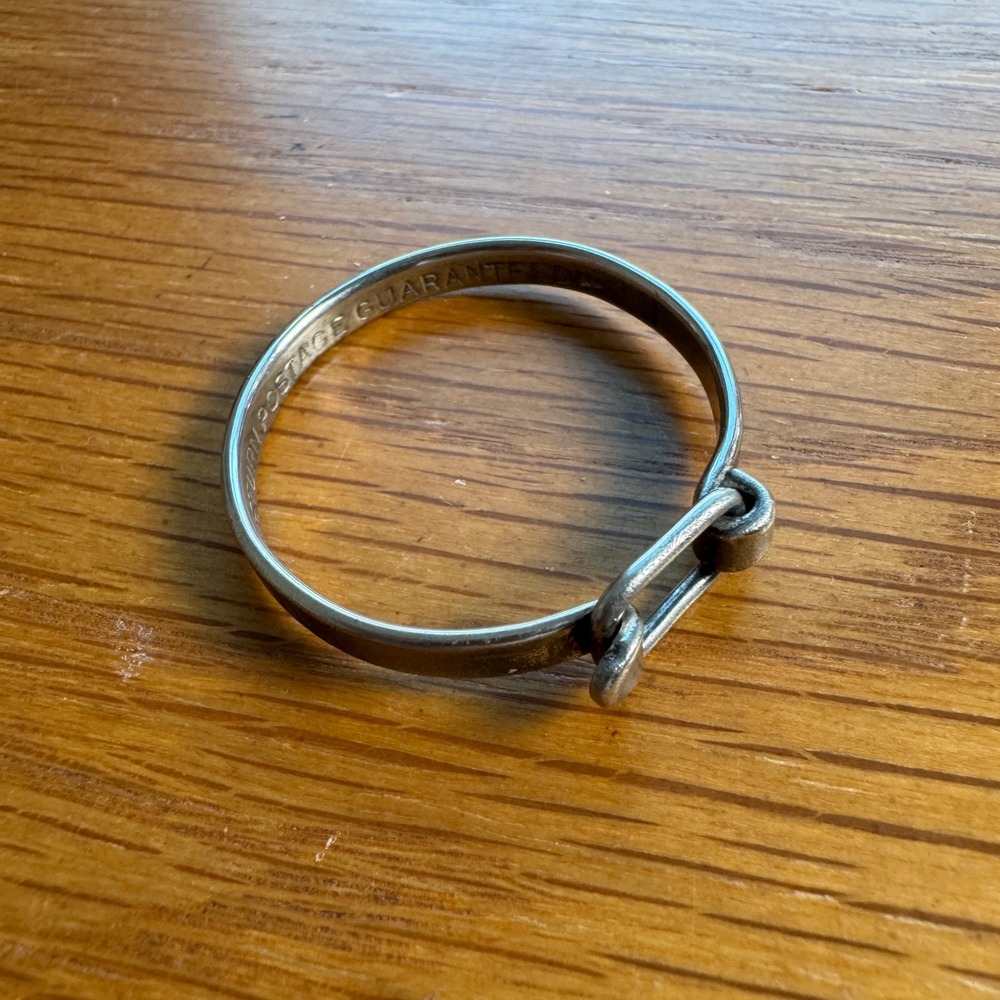Vintage Ford Brewster Motors Inc Herrin ILL Return Postage Guaranteed Key Ring - Picture 10 of 10